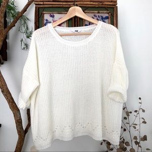 Jack by B.B. Dakota Ivory Knit Pullover Sweater